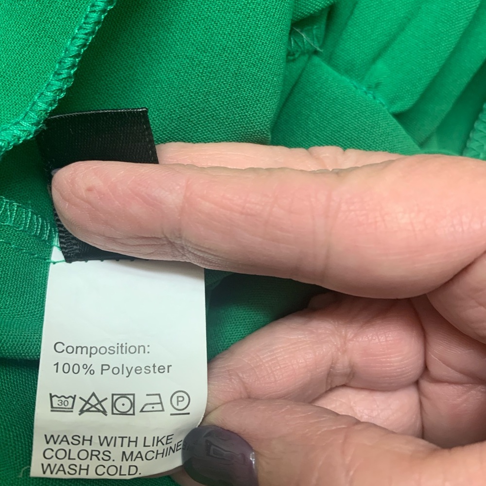 SHEIN Vibrant Green Criss Cross Dress - Picture 10 of 10